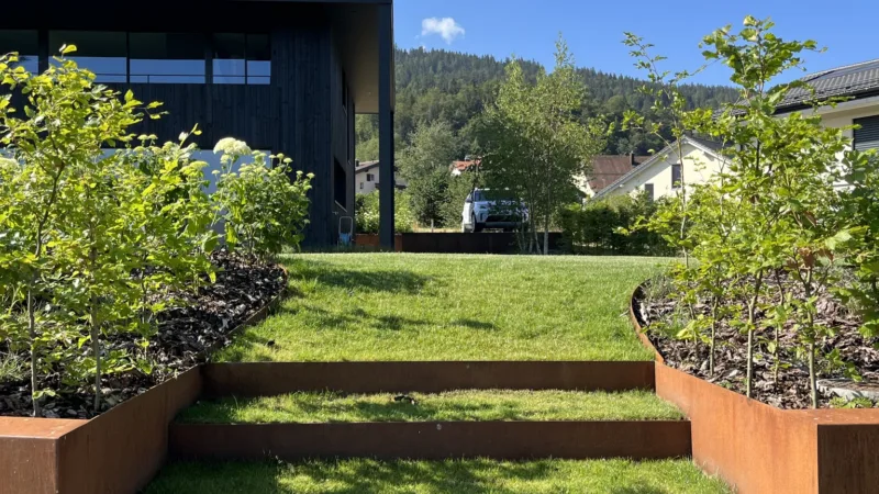 Escaliers en acier Corten